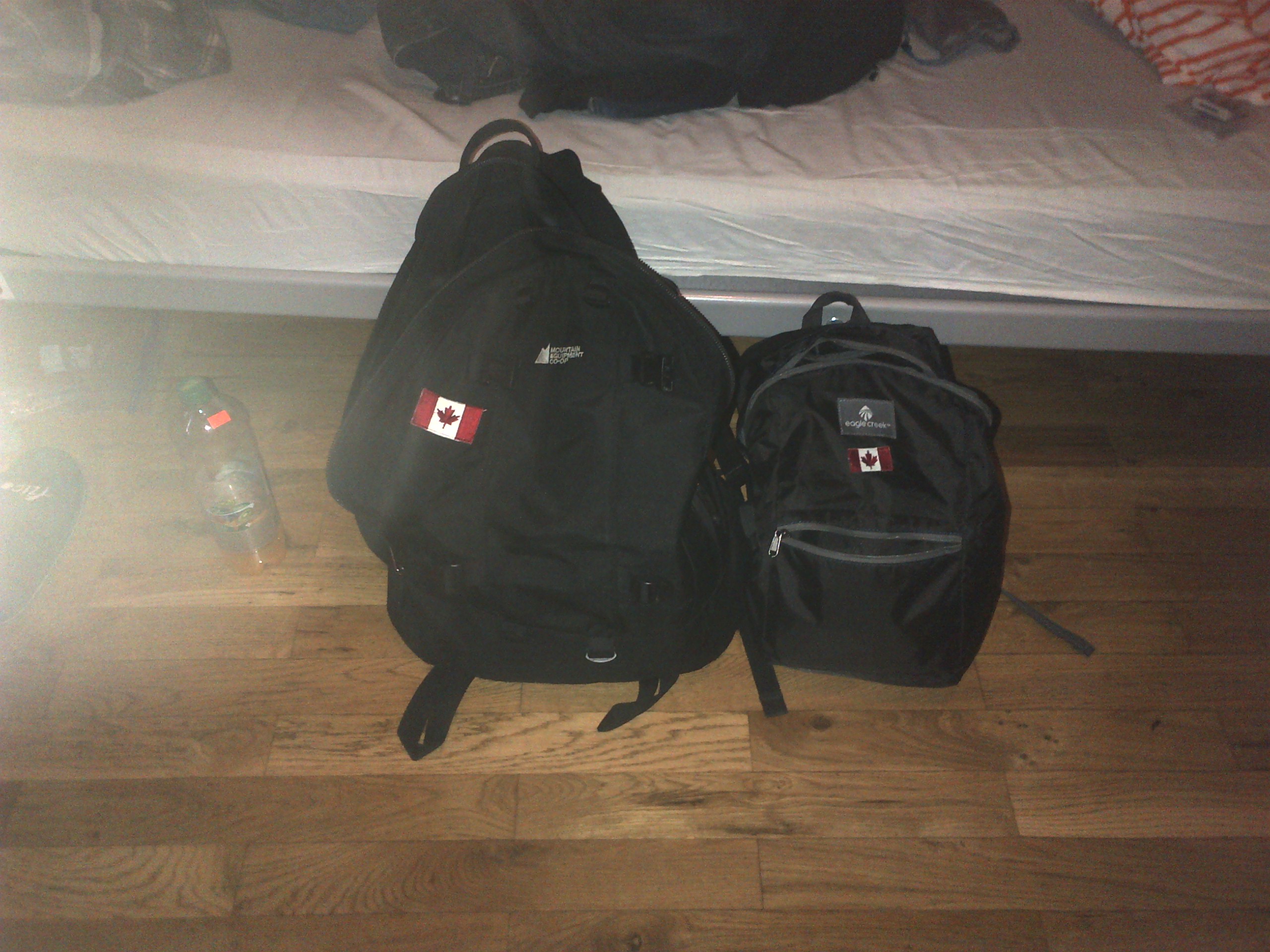 IMG-20130827-00990.jpg Daypack on right and regular pack on left