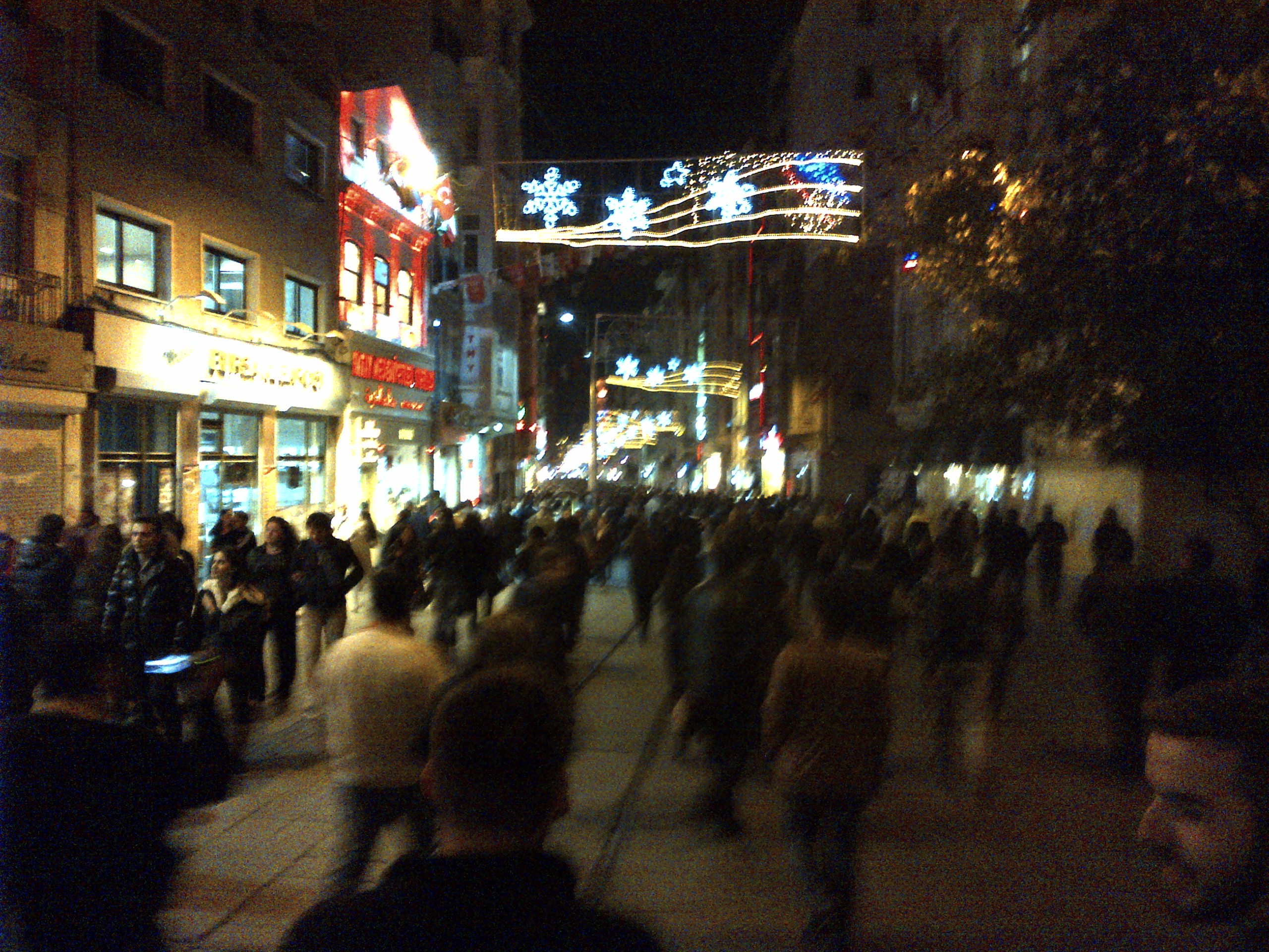 IMG-20131025-01239.jpg İstiklal Ave. 3 million people a day on the weekends. I think I visited here almost every day/night